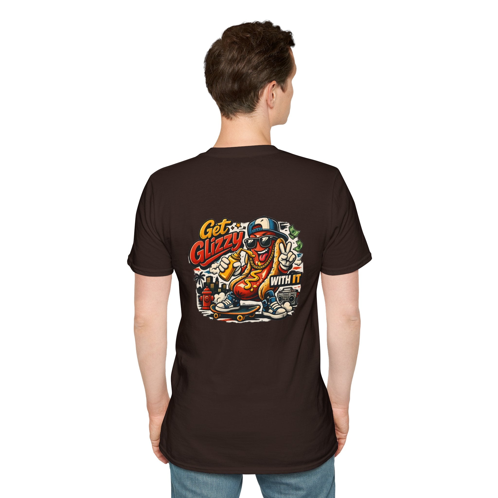 Get Glizzy With It Funny Hot Dog T-Shirt