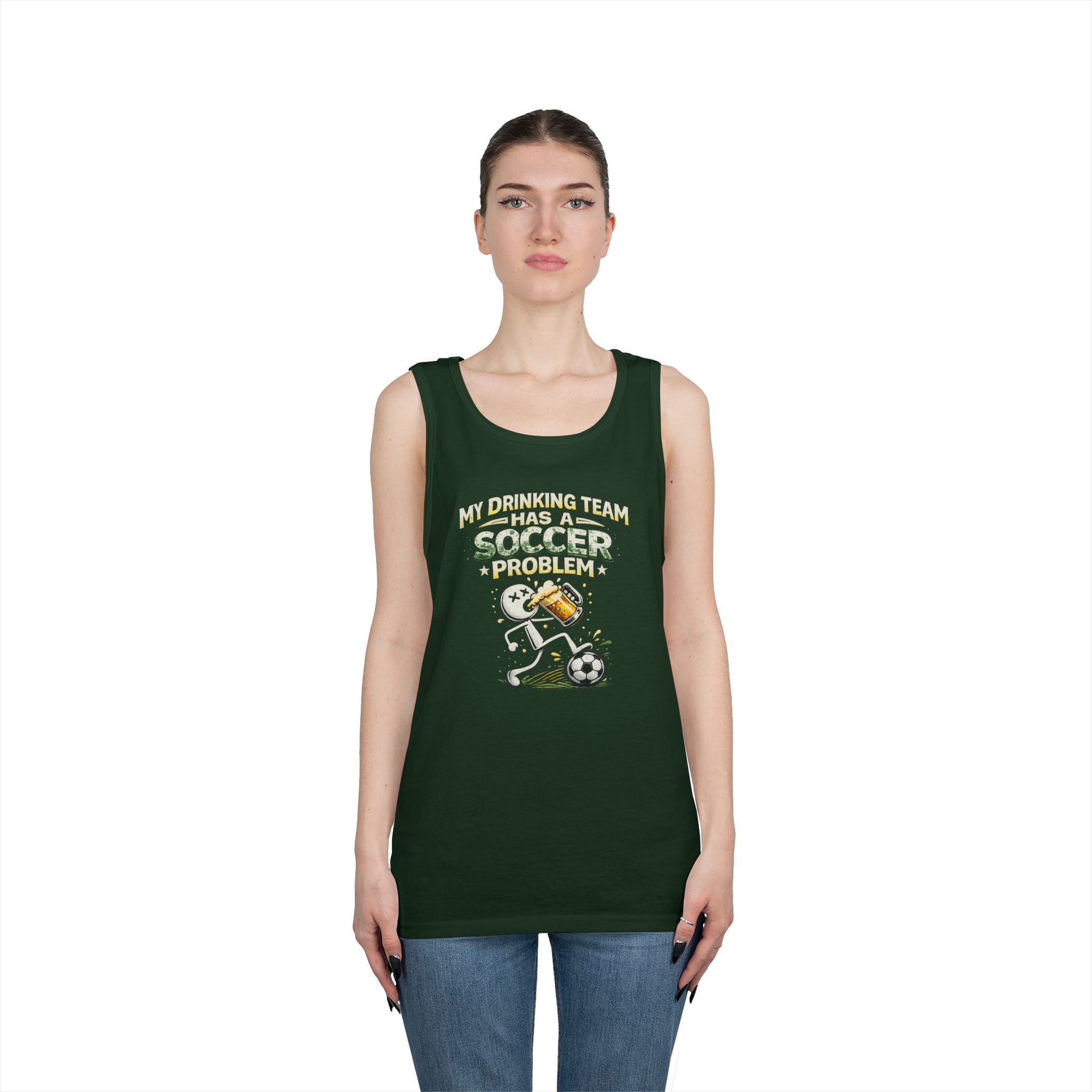 Soccer Drinking Team Tank Top – "My Drinking Team Has a Soccer Problem"