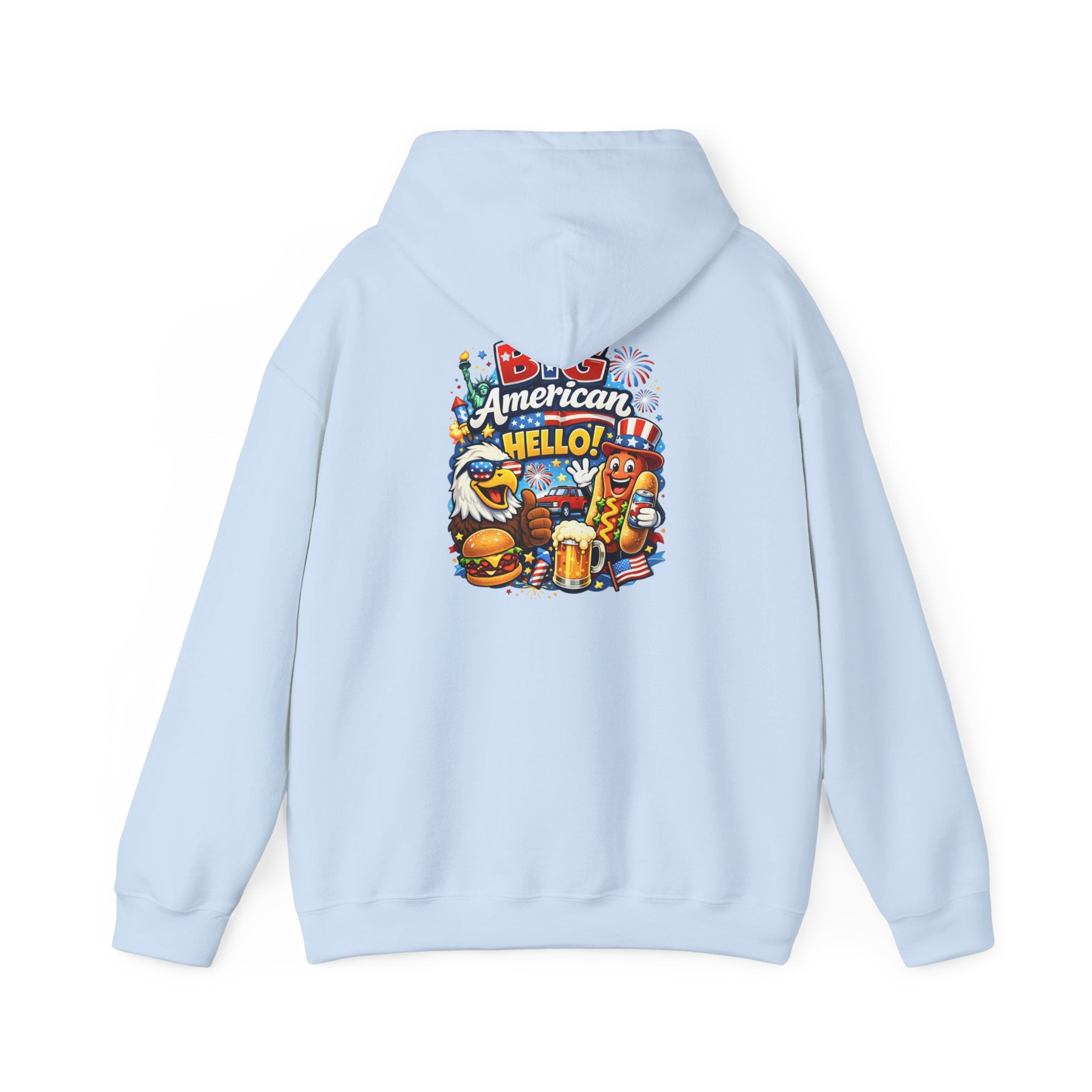 Big American Hello Funny Hoodie