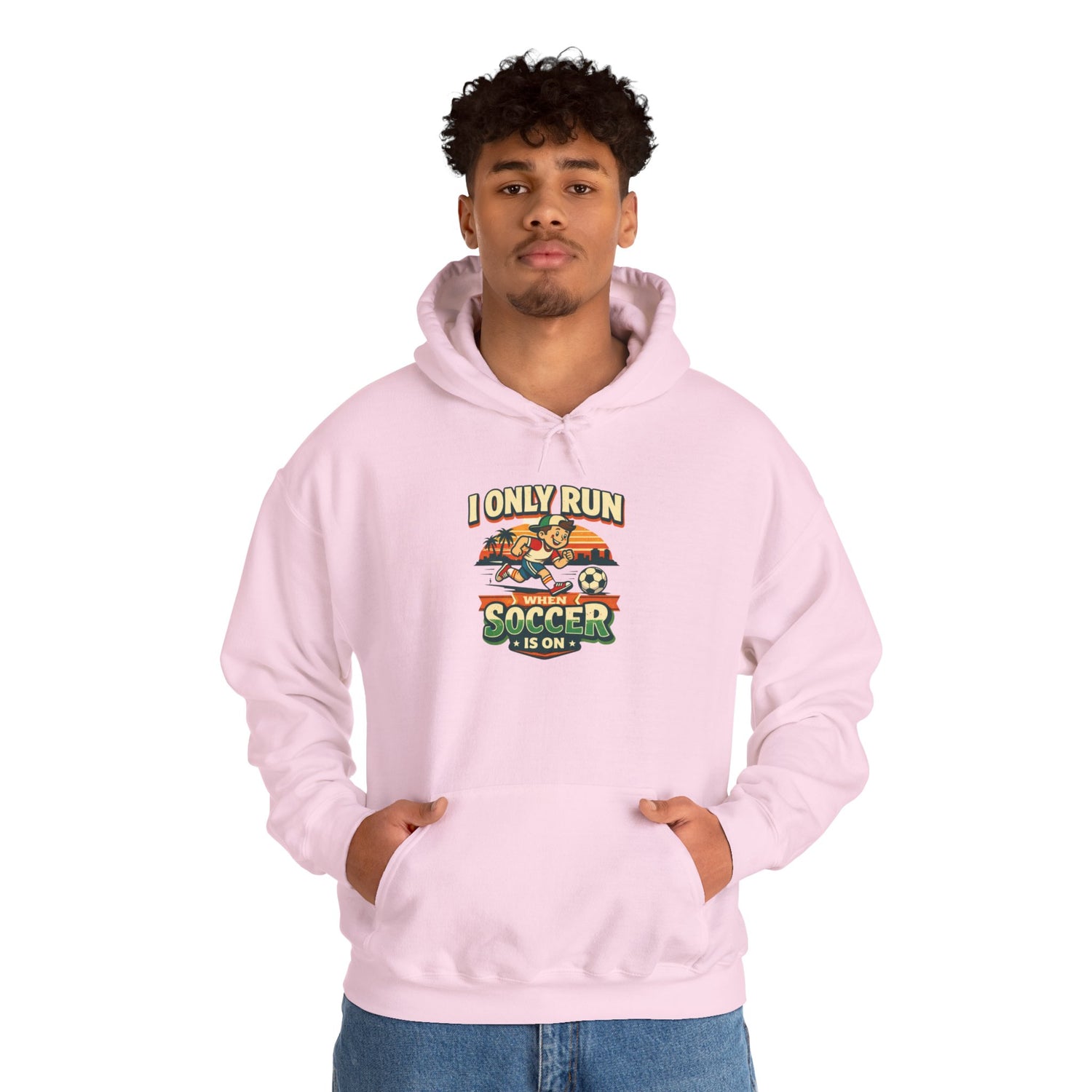 I Only Run When Soccer Is On Funny Hoodie
