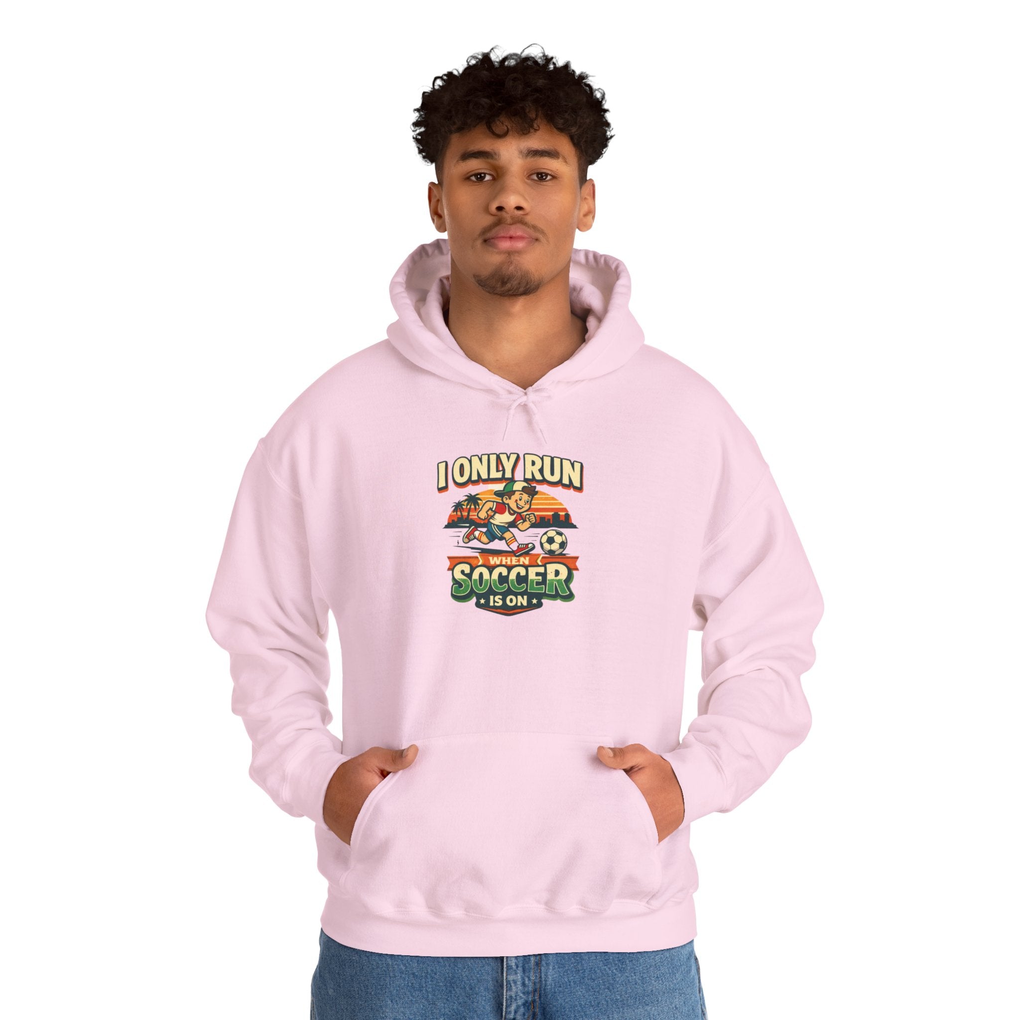 I Only Run When Soccer Is On Funny Hoodie