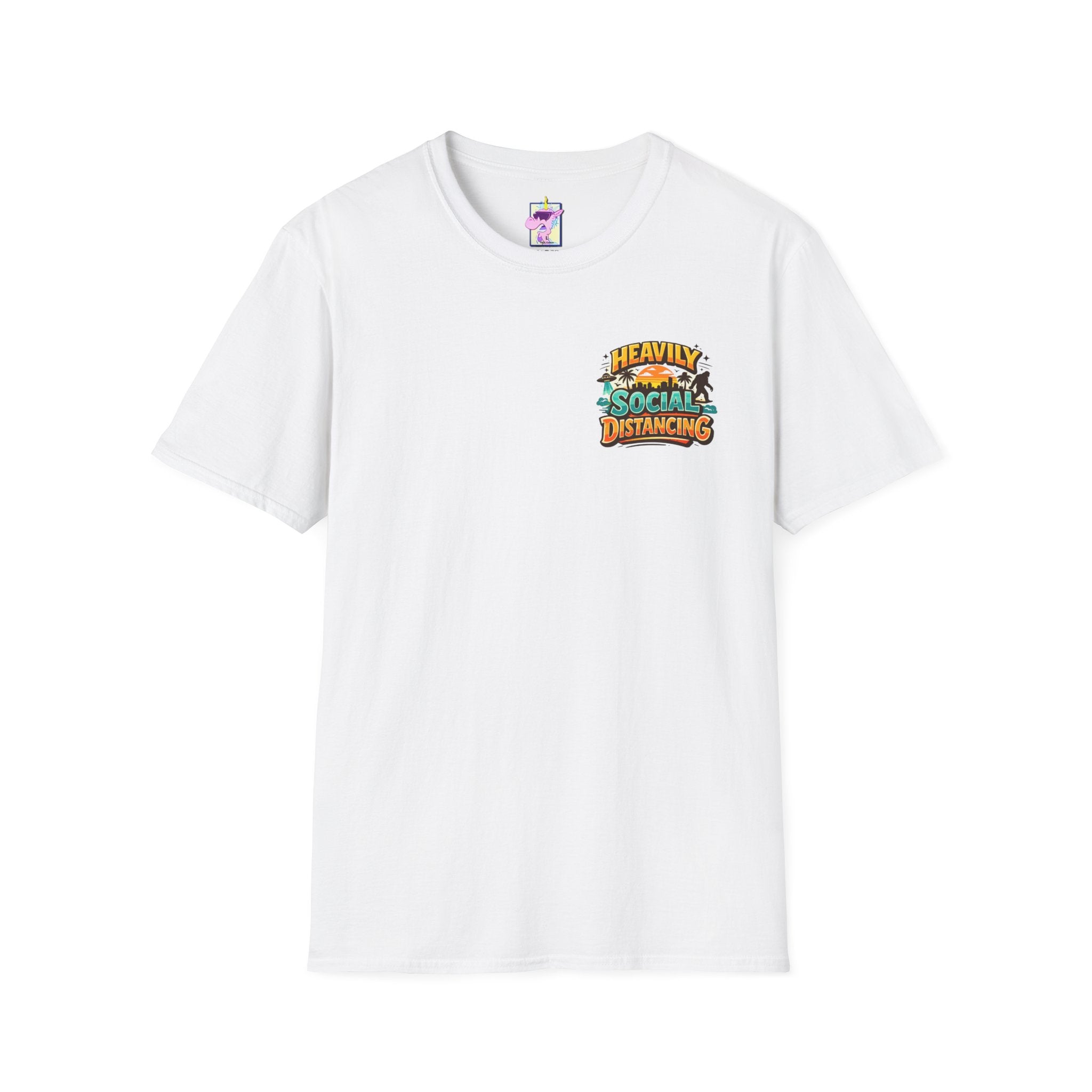 Heavily Socially Distancing Funny T-Shirt