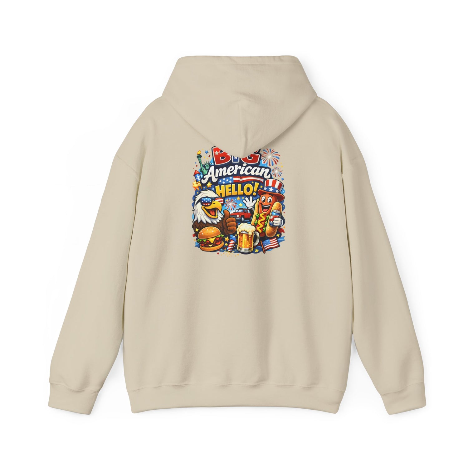 Big American Hello Funny Hoodie