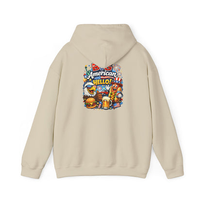 Big American Hello Funny Hoodie