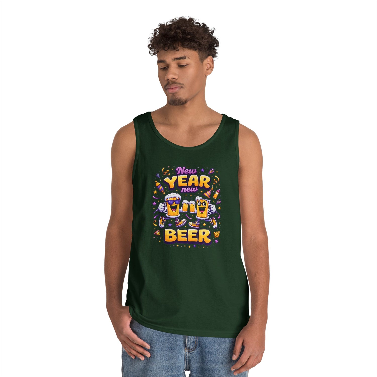 New Year New Beer Funny T-Shirt Sarcastic Drinking Tee Funny New Years Shirt Resolution Novelty Beer Gift Graphic Tee