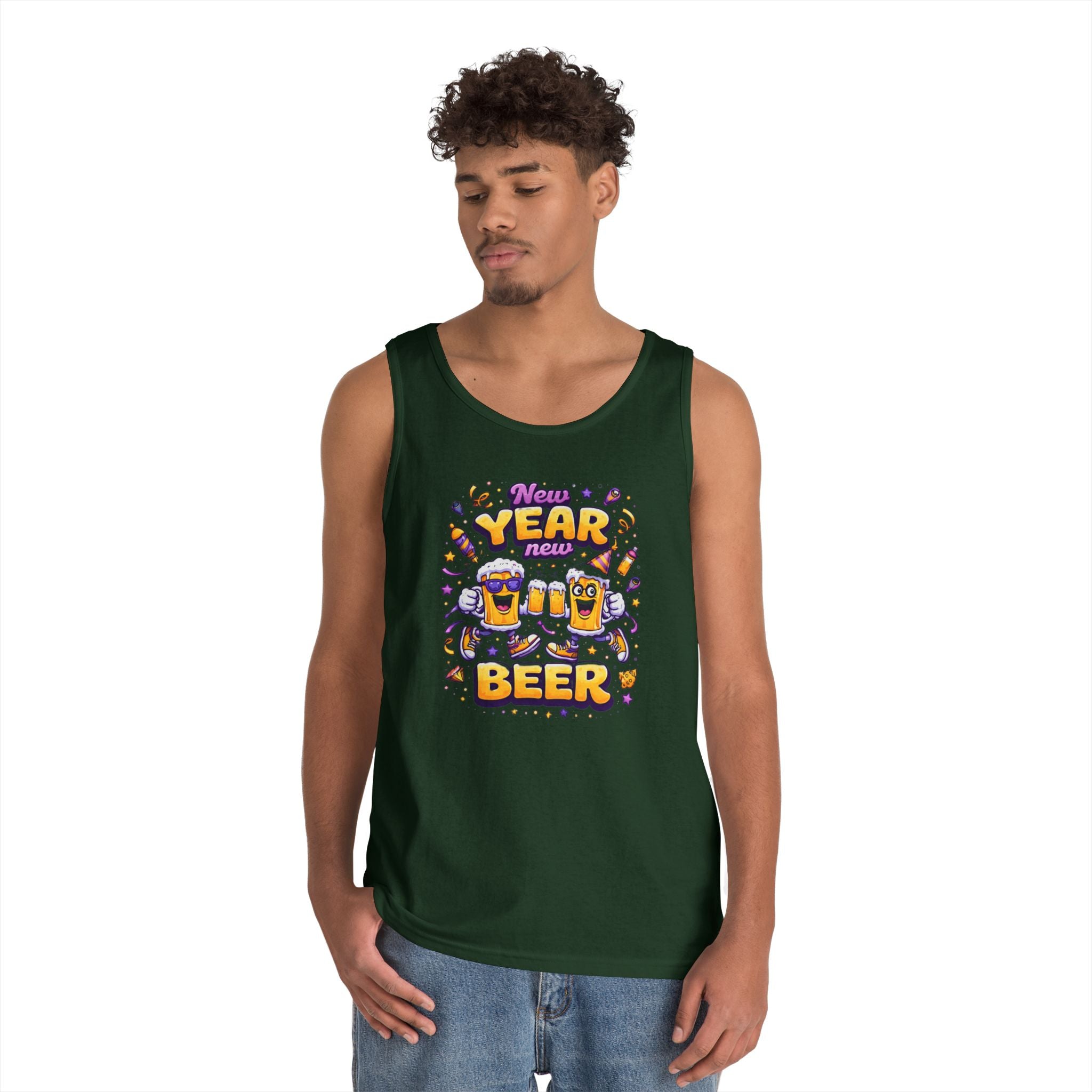 New Year New Beer Funny T-Shirt Sarcastic Drinking Tee Funny New Years Shirt Resolution Novelty Beer Gift Graphic Tee