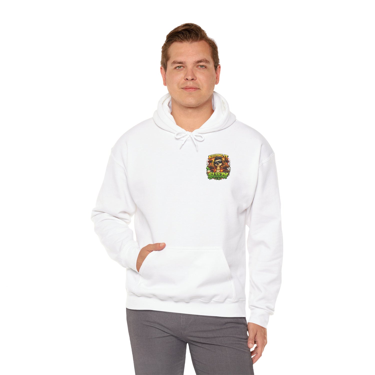 Keeping It Sleazy Sloth Funny Hoodie