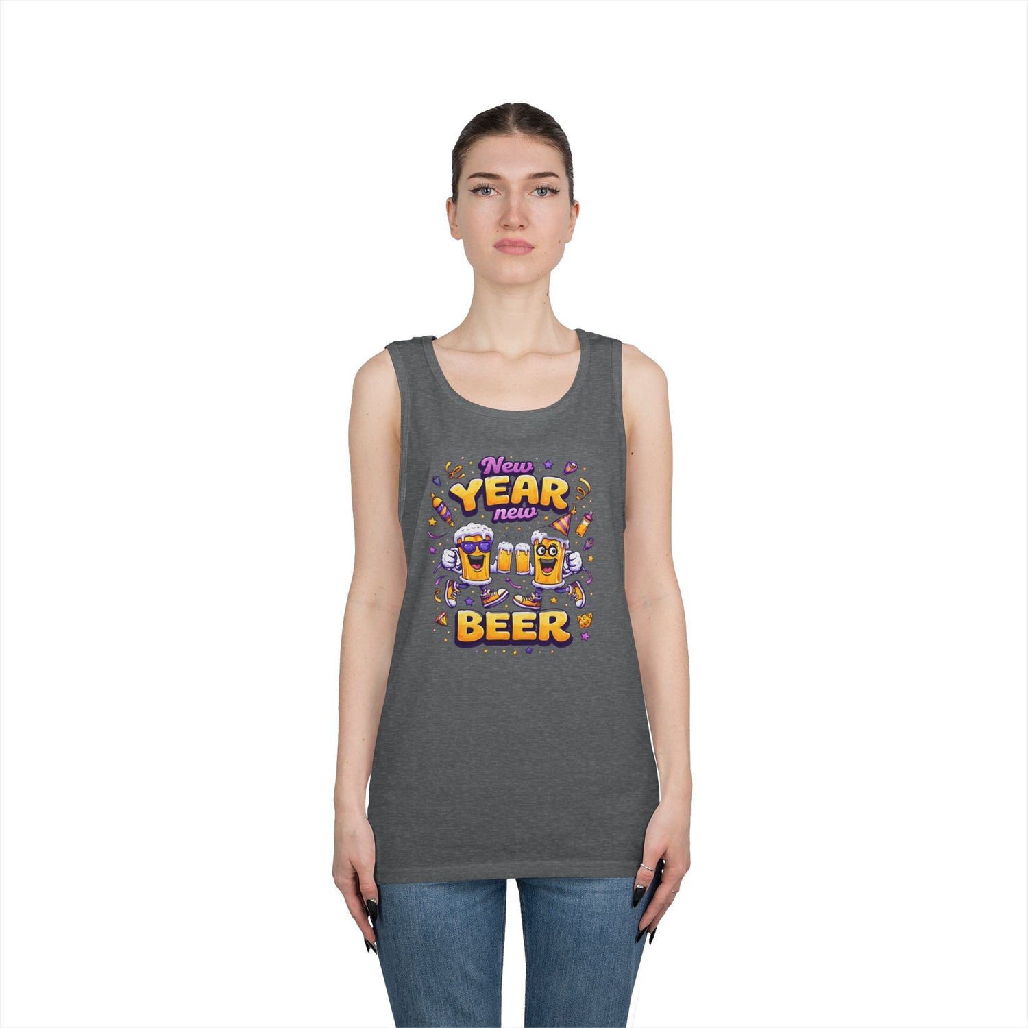 New Year New Beer Funny T-Shirt Sarcastic Drinking Tee Funny New Years Shirt Resolution Novelty Beer Gift Graphic Tee