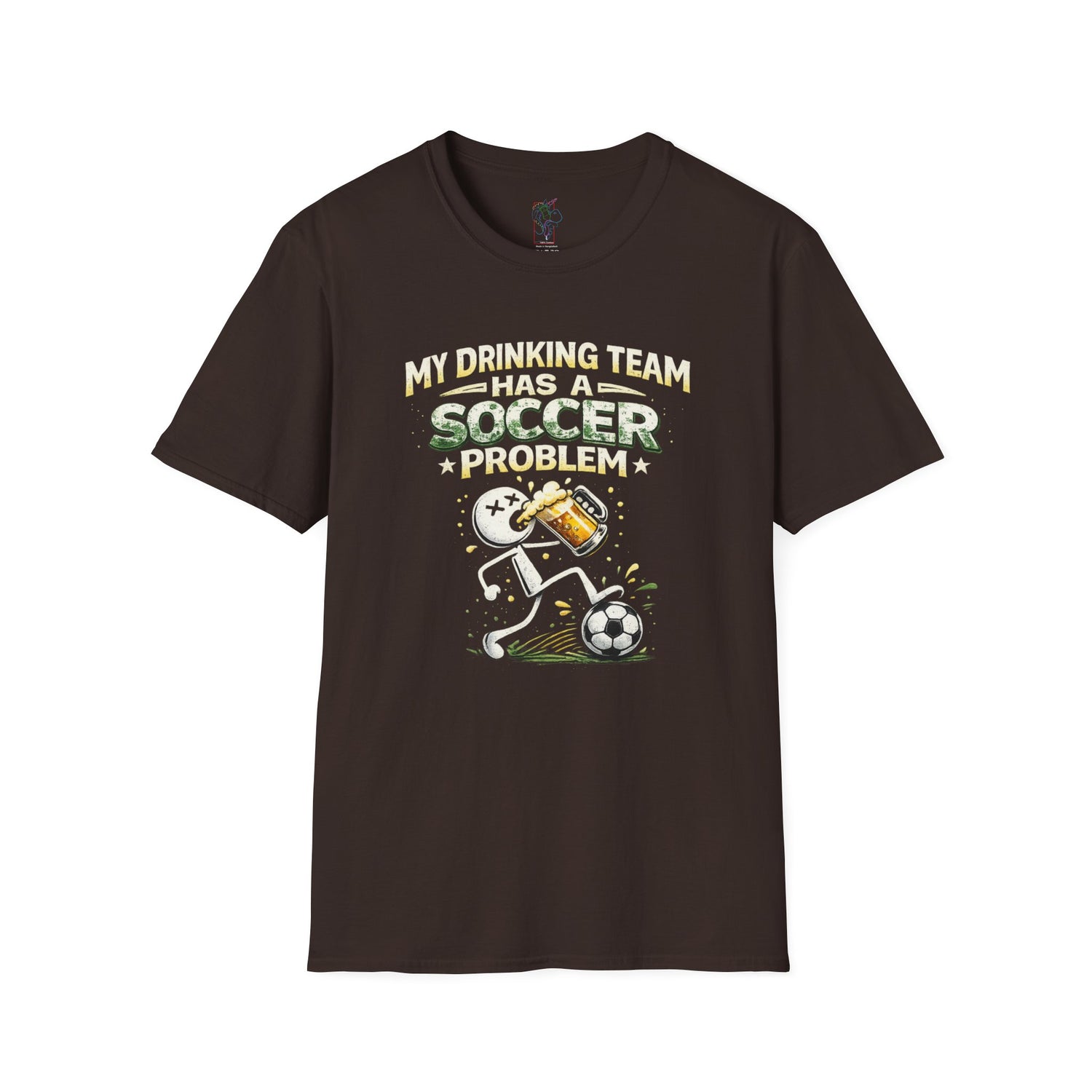 Soccer T-Shirt — "My Drinking Team Has a Soccer Problem" Funny Soccer Fan Tee