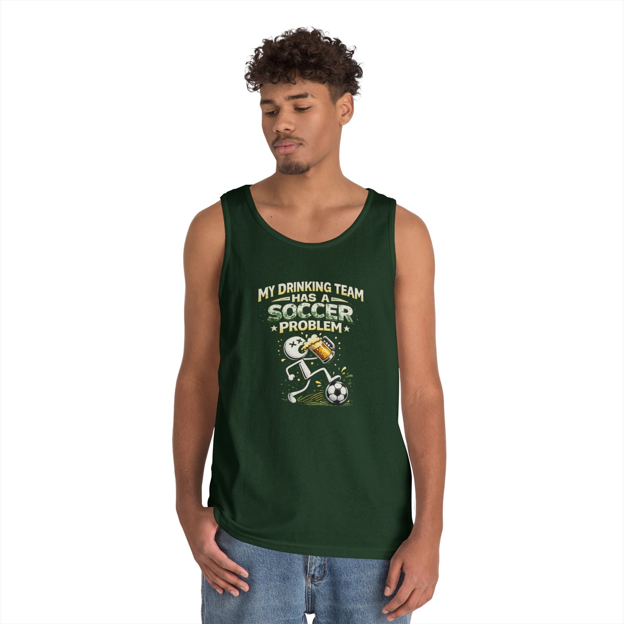 Soccer Drinking Team Tank Top – "My Drinking Team Has a Soccer Problem"
