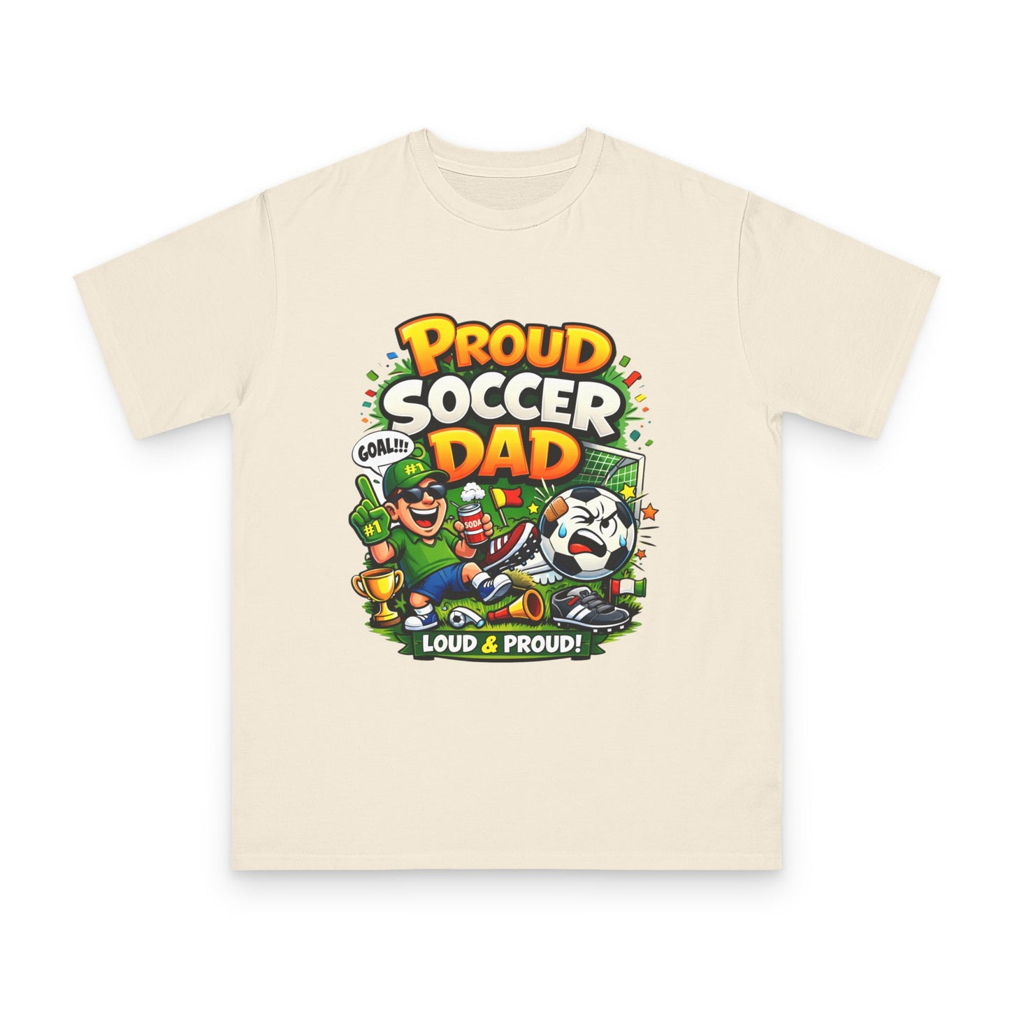 Proud Soccer Dad T-Shirt — Loud & Proud Dad Soccer Gift