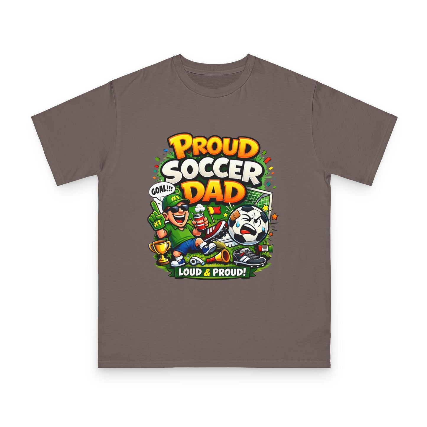 Proud Soccer Dad T-Shirt — Loud & Proud Dad Soccer Gift