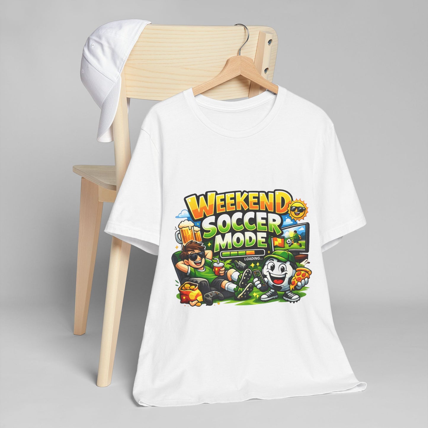 Soccer Beer Repeat Funny Soccer Drinking Shirt – Graphic Tee | Soccer Fan Gift