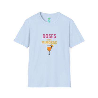 Doses and Mimosas- Party Vibes Unisex T-Shirt