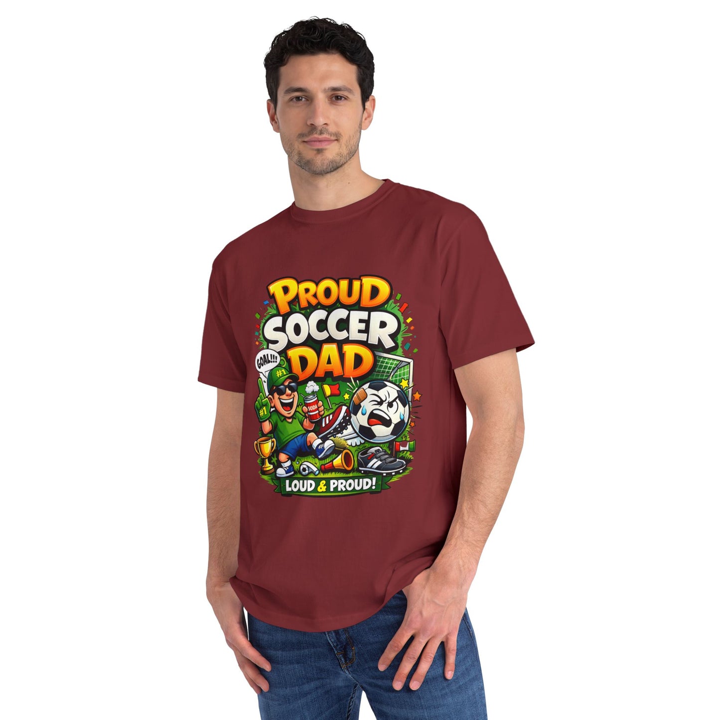 Proud Soccer Dad T-Shirt — Loud & Proud Dad Soccer Gift
