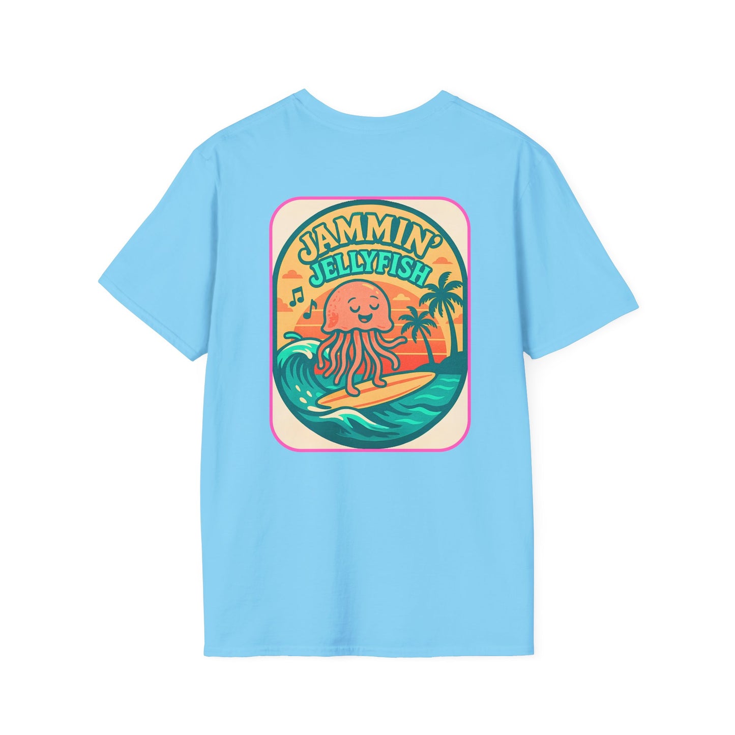 Jammin' Jellyfish Unisex Softstyle T-Shirt - Beach Life Vibes