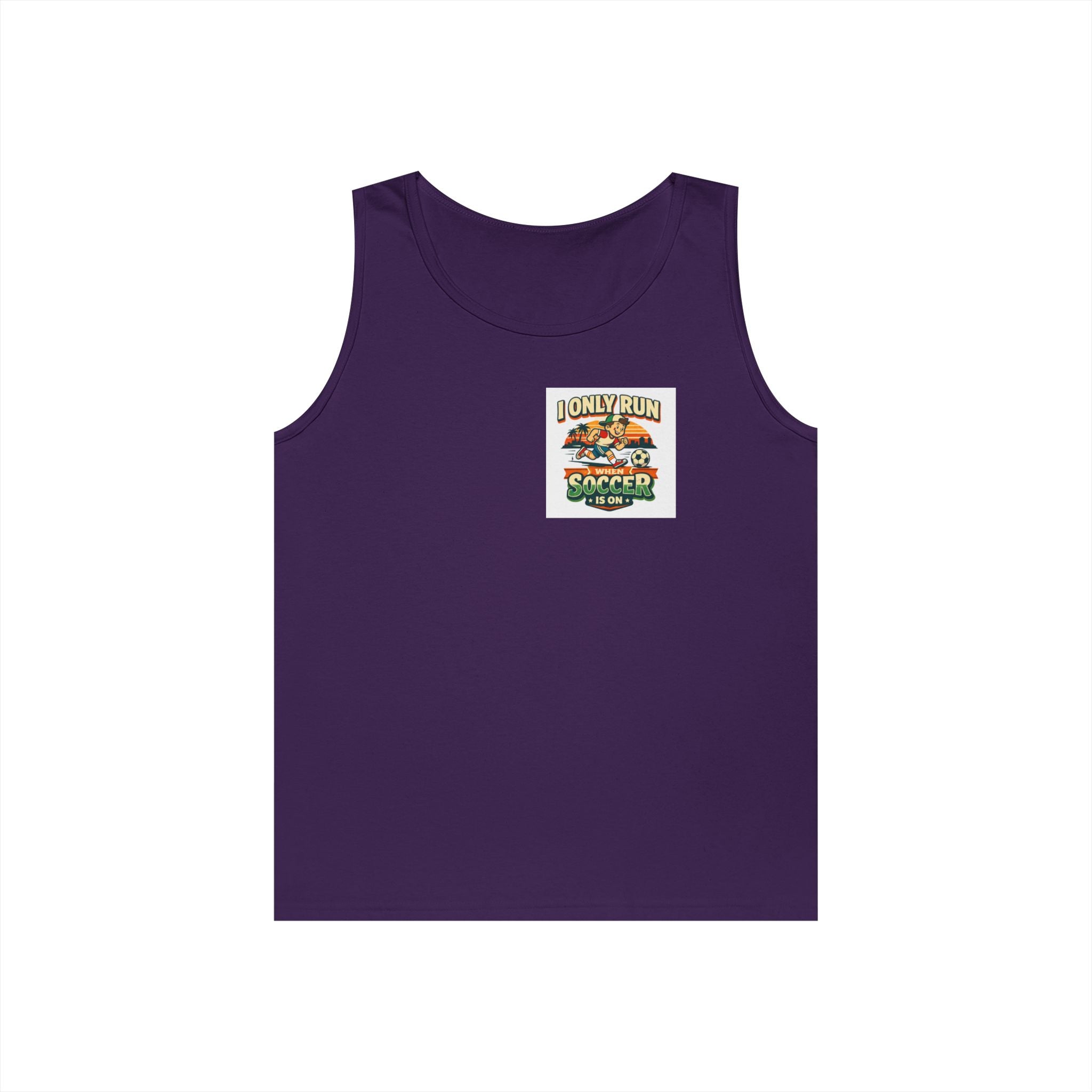 I Only Run When Soccer Is On Funny Tank Top