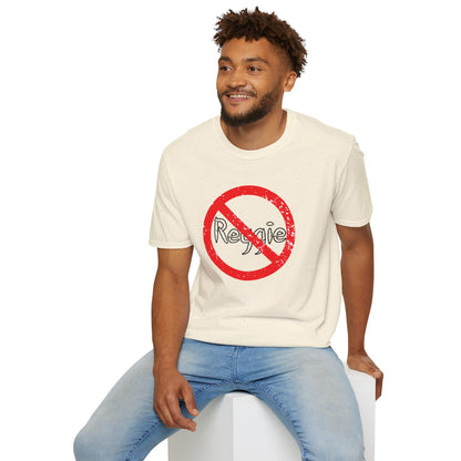 No Reggie Graphic Tee (Red Prohibition Sign)
