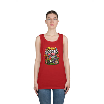 Proud Soccer Mom Dad Funny Tank Top
