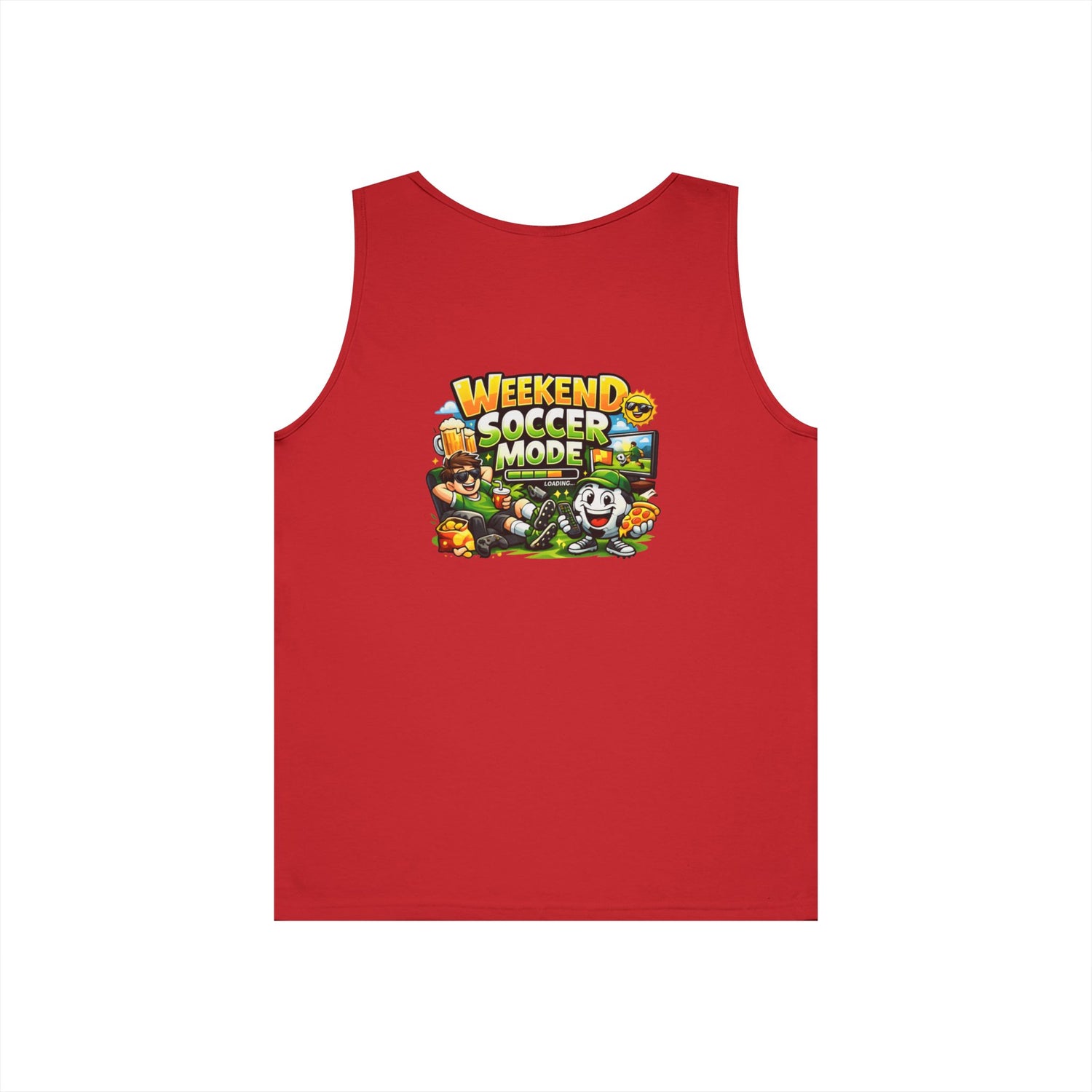 Weekend Soccer Mode Funny Tank Top