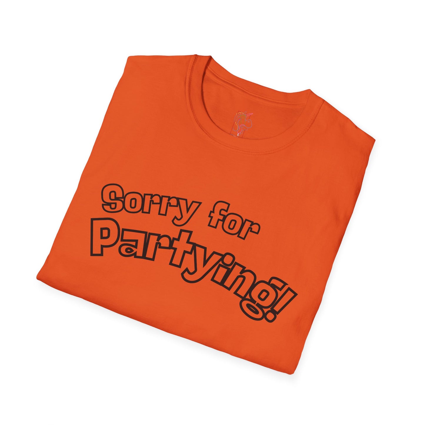 Sorry for Partying T-Shirt-Black