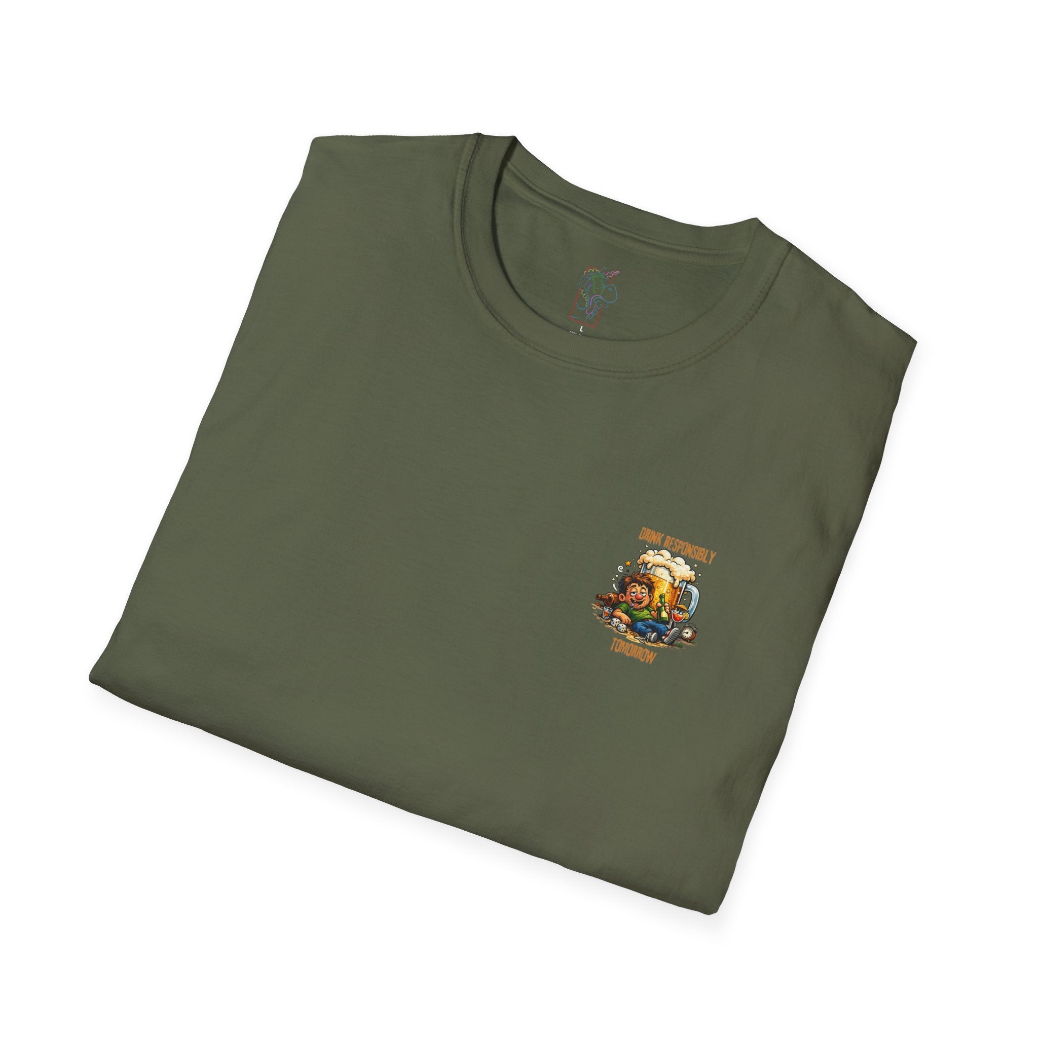 Drink Responsibly Tomorrow T-Shirt — Funny Beer Hangover Graphic Tee