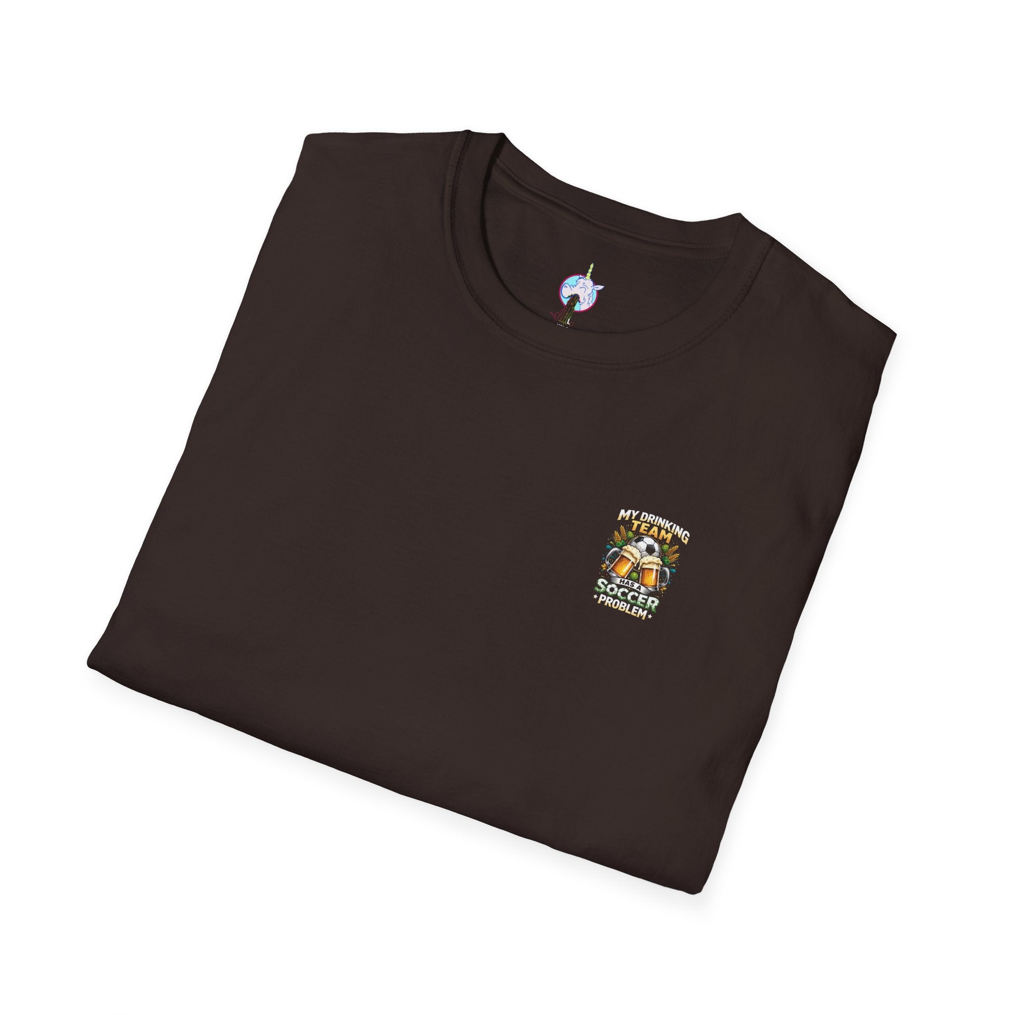Soccer Drinking Team T-Shirt — "My Drinking Team Has a Soccer Problem" Football Beer Tee