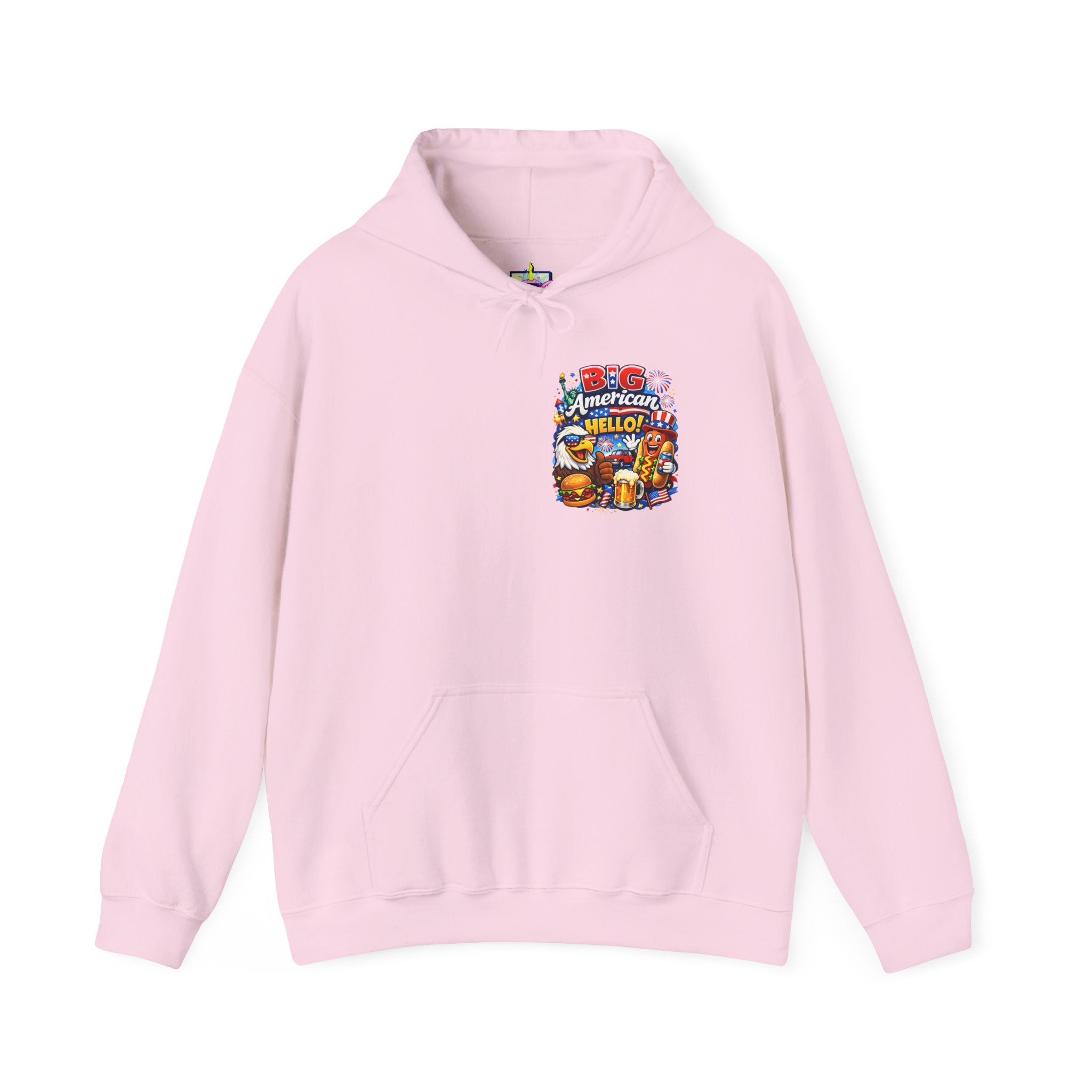 Big American Hello Funny Hoodie