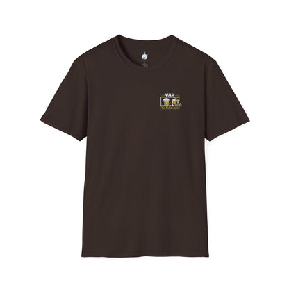 VAR "Very Alcoholic Review" Soccer T-Shirt — Beer Referee Graphic Tee