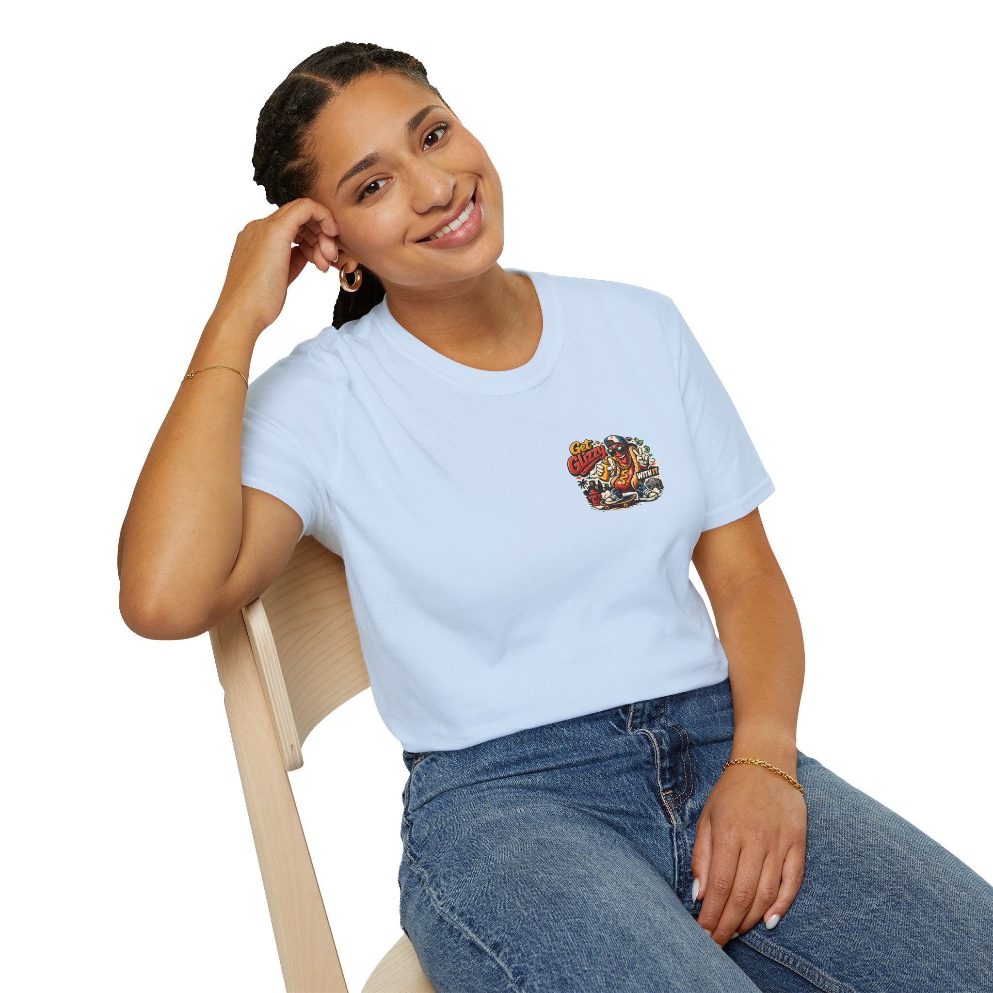 Get Glizzy With It Funny Hot Dog T-Shirt