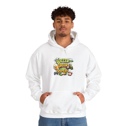Soccer Beer Repeat Funny Hoodie