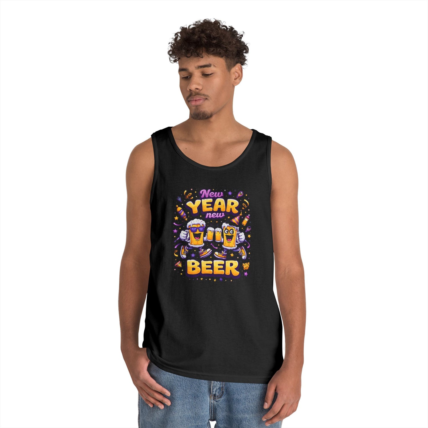 New Year New Beer Funny T-Shirt Sarcastic Drinking Tee Funny New Years Shirt Resolution Novelty Beer Gift Graphic Tee