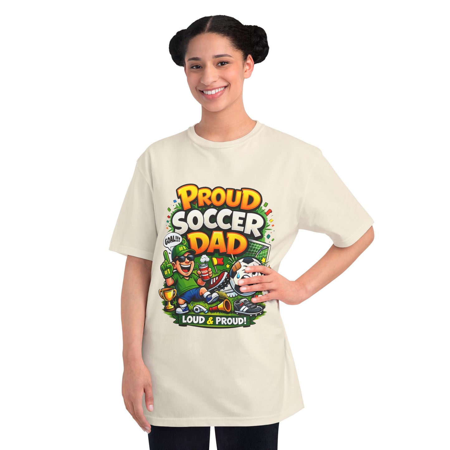 Proud Soccer Dad T-Shirt — Loud & Proud Dad Soccer Gift