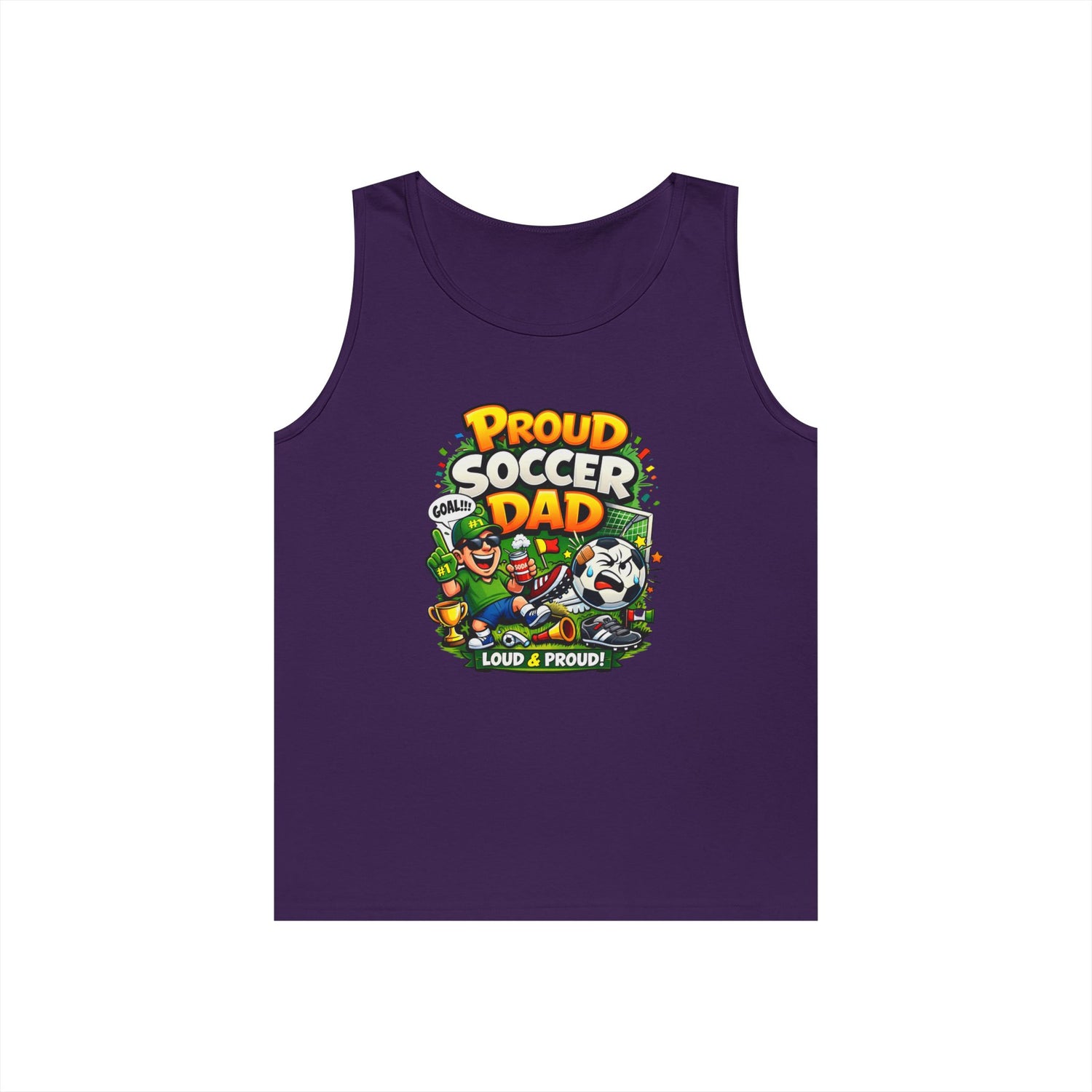 Proud Soccer Dad Tank Top — Loud &amp; Proud Dad Soccer Shirt