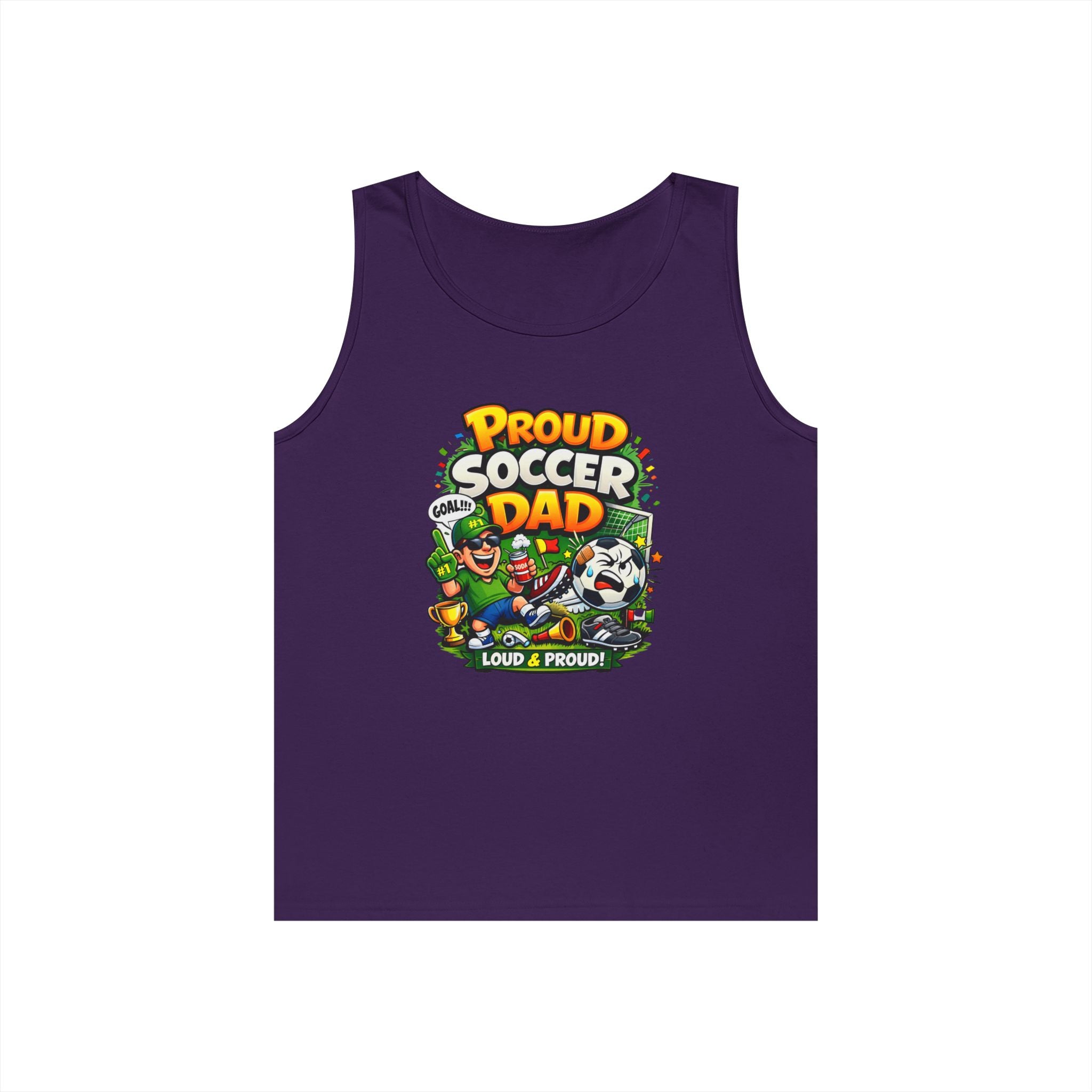 Proud Soccer Dad Tank Top — Loud &amp; Proud Dad Soccer Shirt