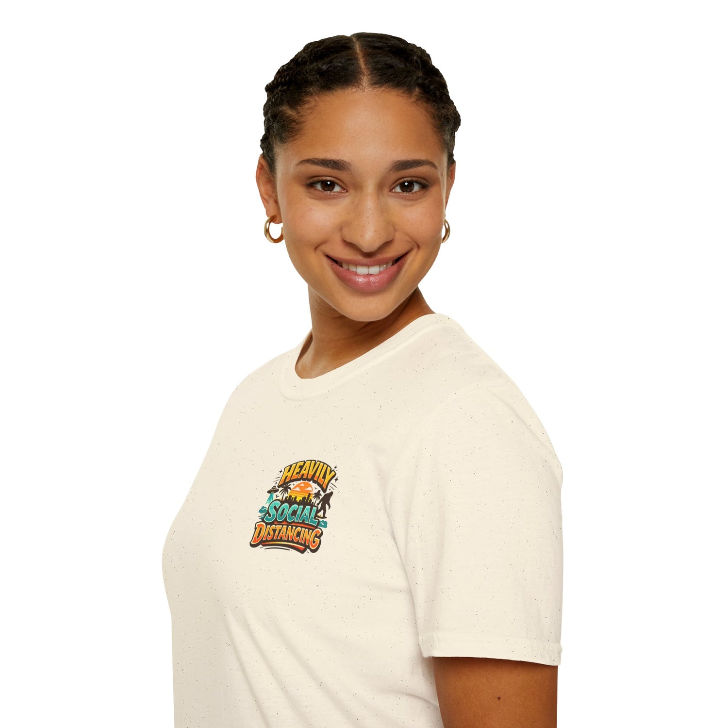 Heavily Socially Distancing Funny T-Shirt