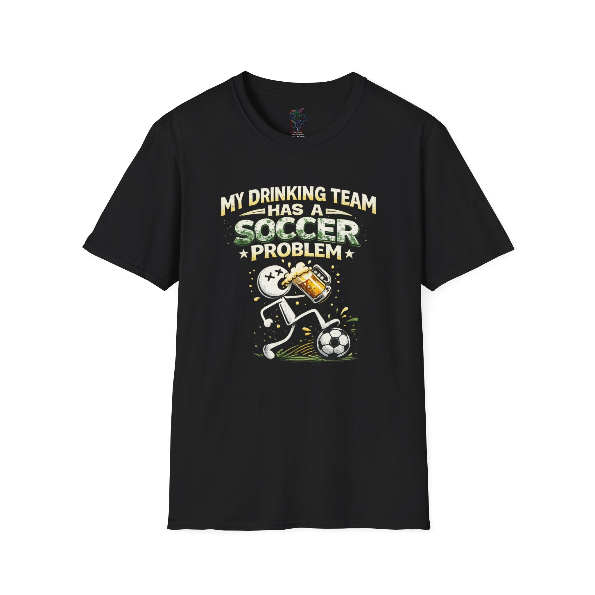 Soccer T-Shirt — "My Drinking Team Has a Soccer Problem" Funny Soccer Fan Tee