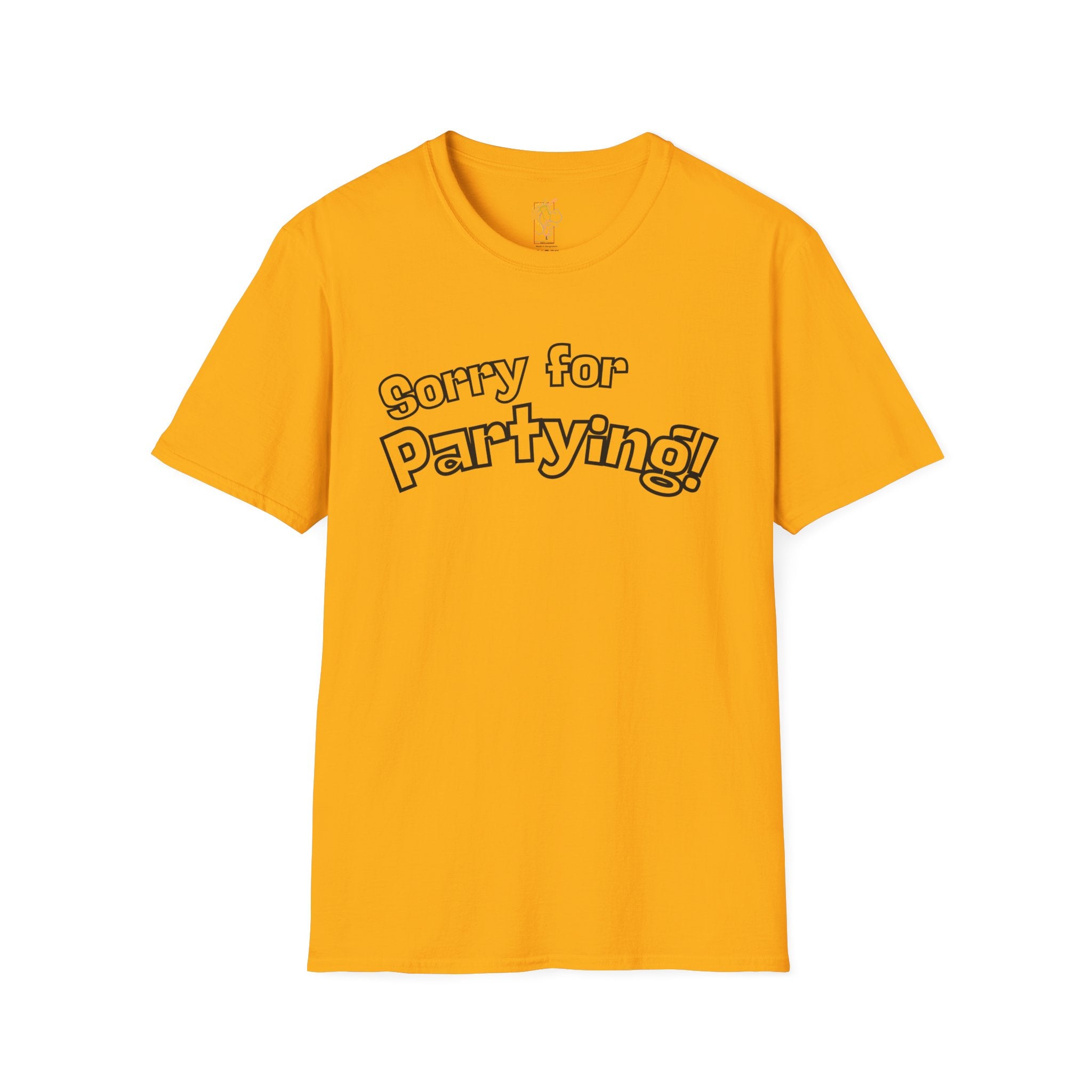 Sorry for Partying T-Shirt-Black