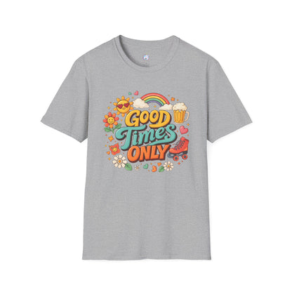 Good Times Only T-Shirt — Retro Roller &amp; Sunshine Graphic Tee