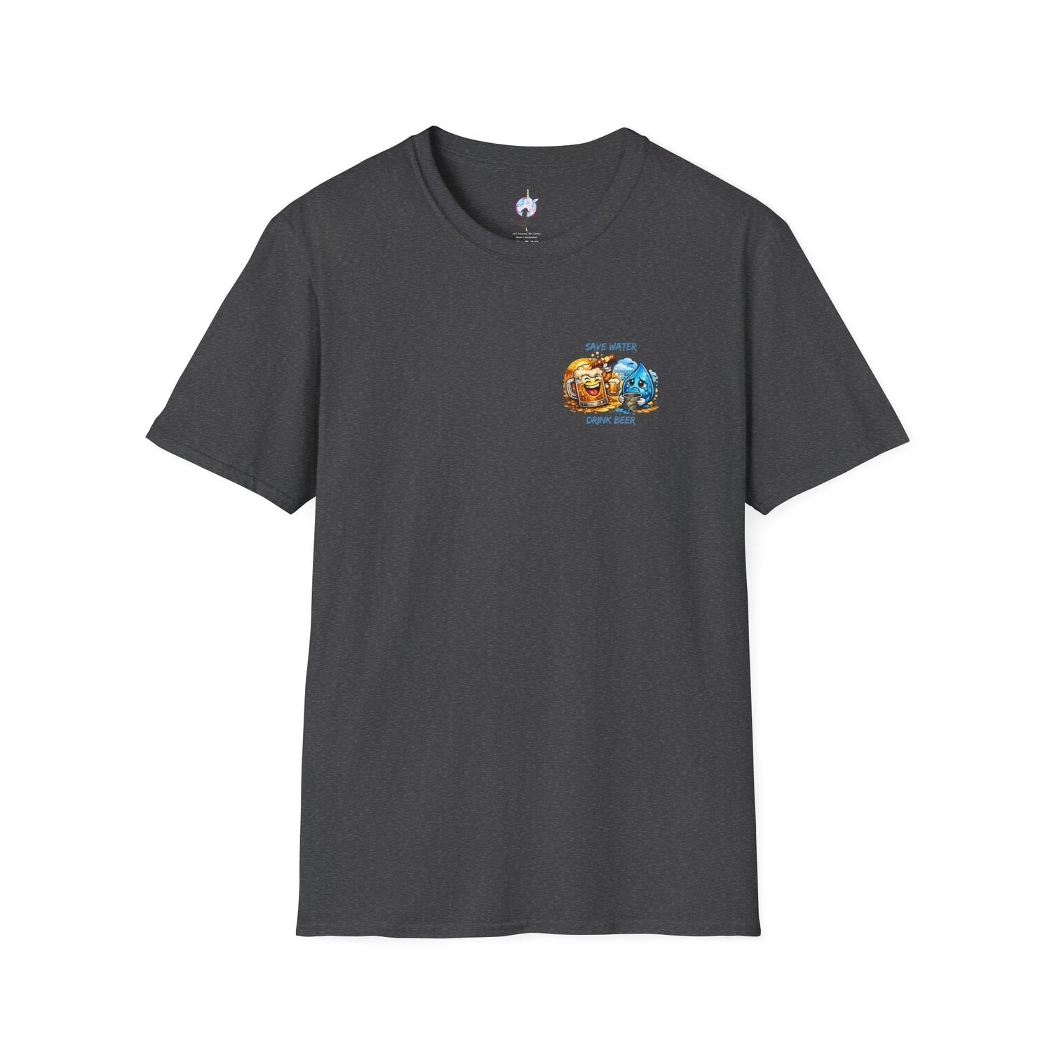 Save Water Drink Beer T-Shirt — Funny Beer &amp; Water Cartoon Tee