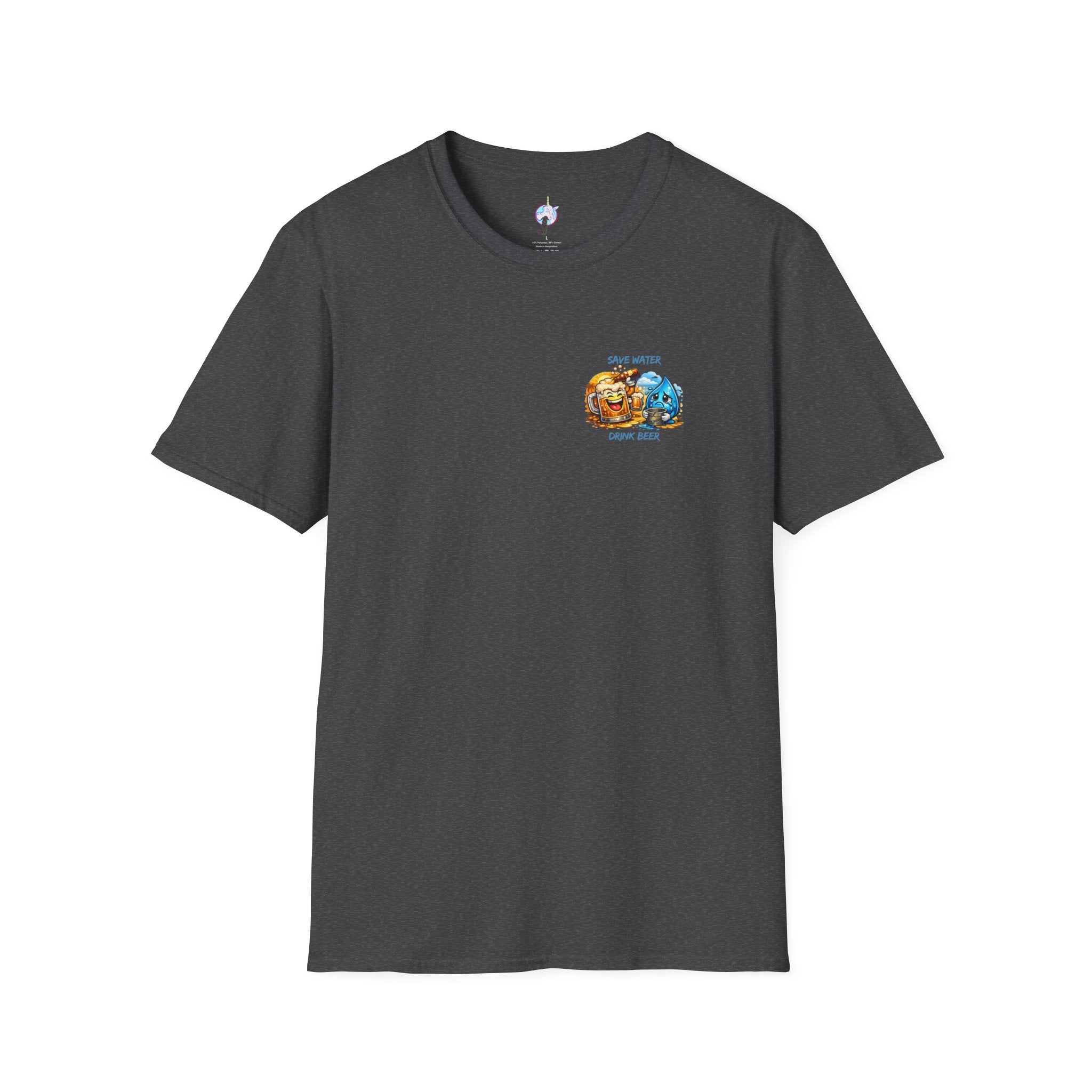Save Water Drink Beer T-Shirt — Funny Beer &amp; Water Cartoon Tee