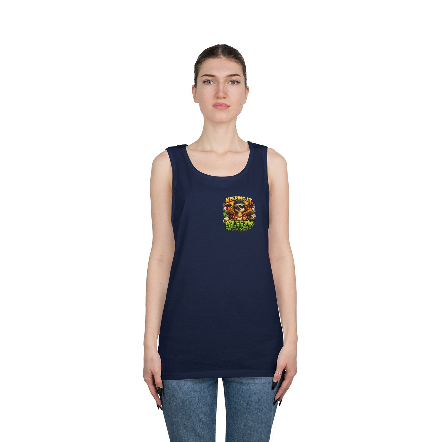 Keeping It Sleazy Sloth Funny Tank Top