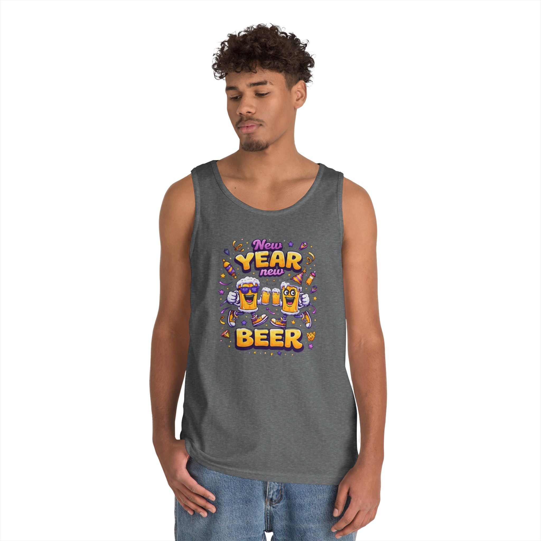 New Year New Beer Funny T-Shirt Sarcastic Drinking Tee Funny New Years Shirt Resolution Novelty Beer Gift Graphic Tee