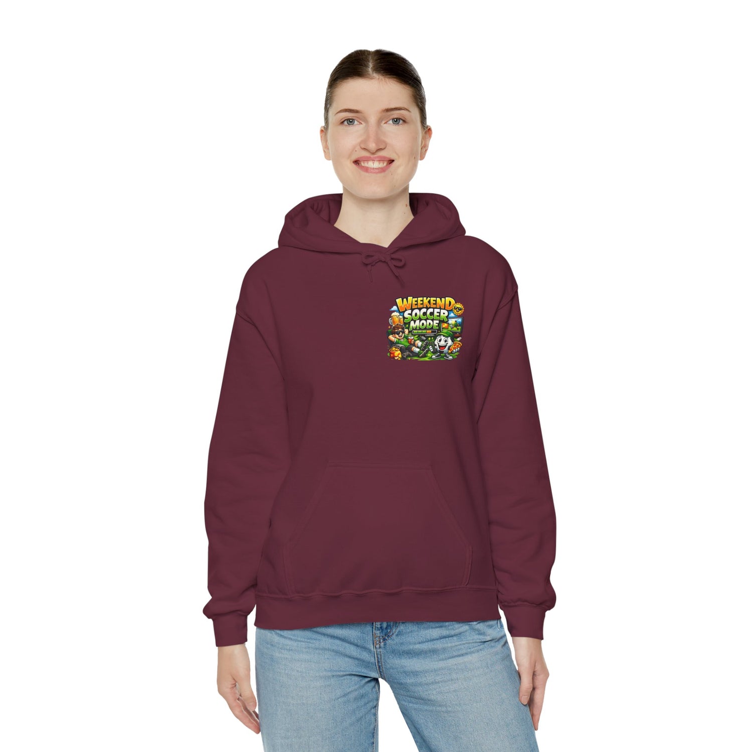 Weekend Soccer Mode Funny Hoodie