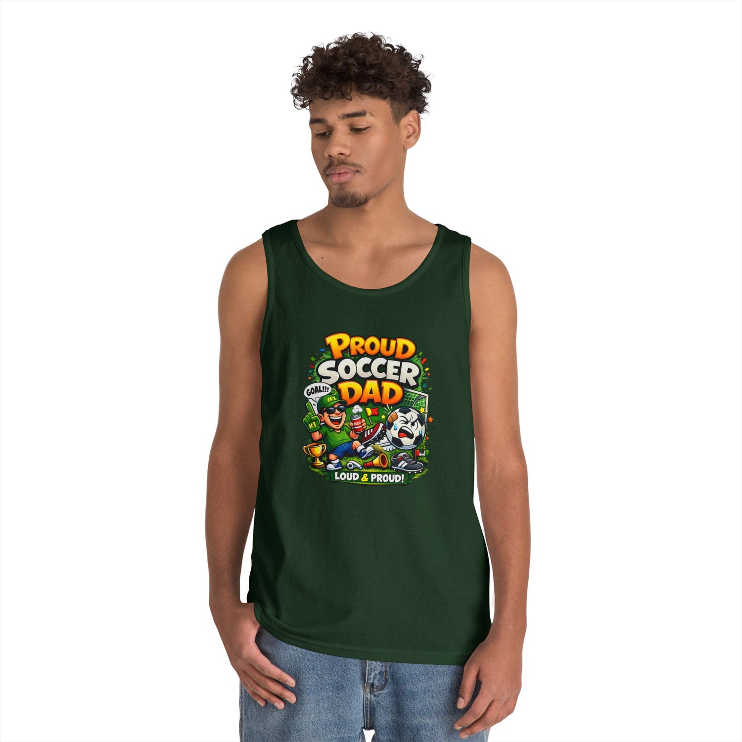 Proud Soccer Dad Tank Top — Loud &amp; Proud Dad Soccer Shirt