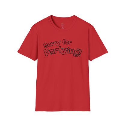 Sorry for Partying T-Shirt-Black