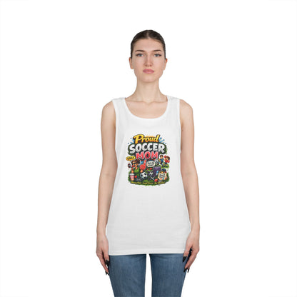 Proud Soccer Mom Dad Funny Tank Top