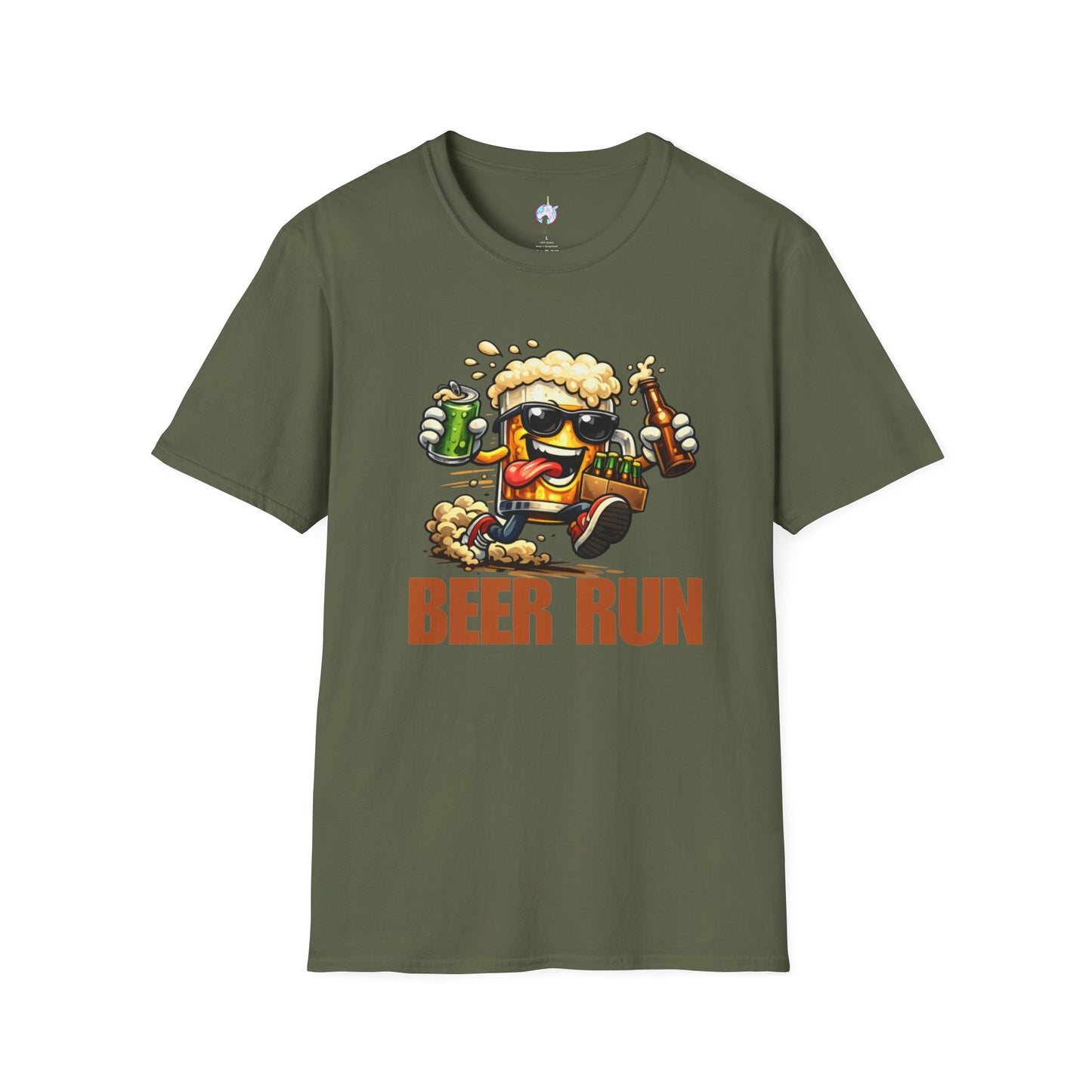 Beer Run T-Shirt — Funny Cartoon Beer Mug Design for Parties & St. Patrick’s Day