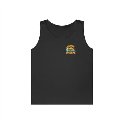 Heavily Socially Distancing Funny Tank Top