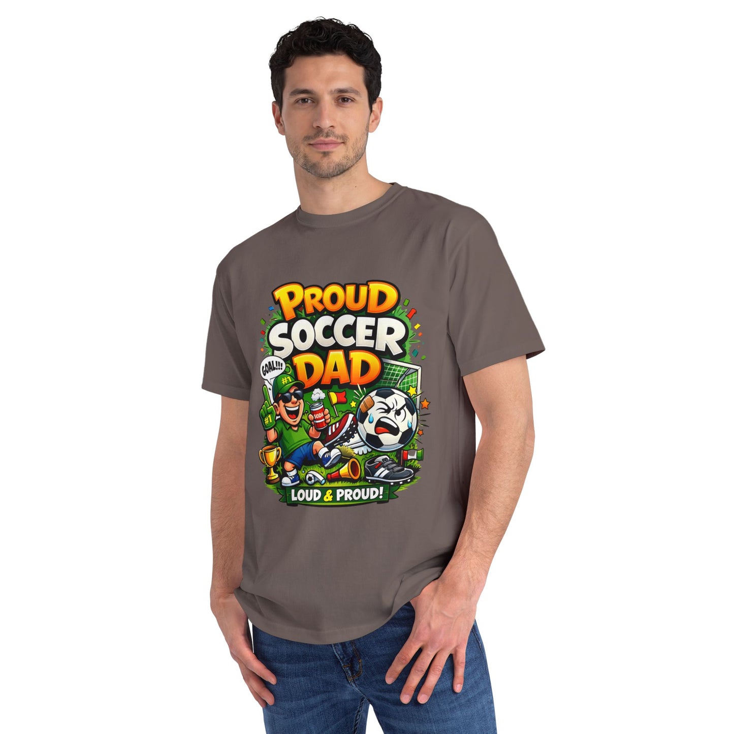Proud Soccer Dad T-Shirt — Loud & Proud Dad Soccer Gift